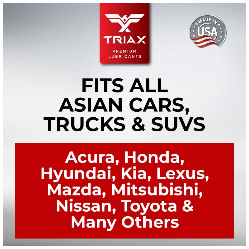 TRIAX Asian Car PSF Hydraulic & Electric Full Synthetic OEM Grade Power Steering Fluid | Compatible with Honda, Acura, Toyota, Lexus, Nissan, Infiniti, Mazda, Hyundai, Kia & More (1 Quart) - Image 4